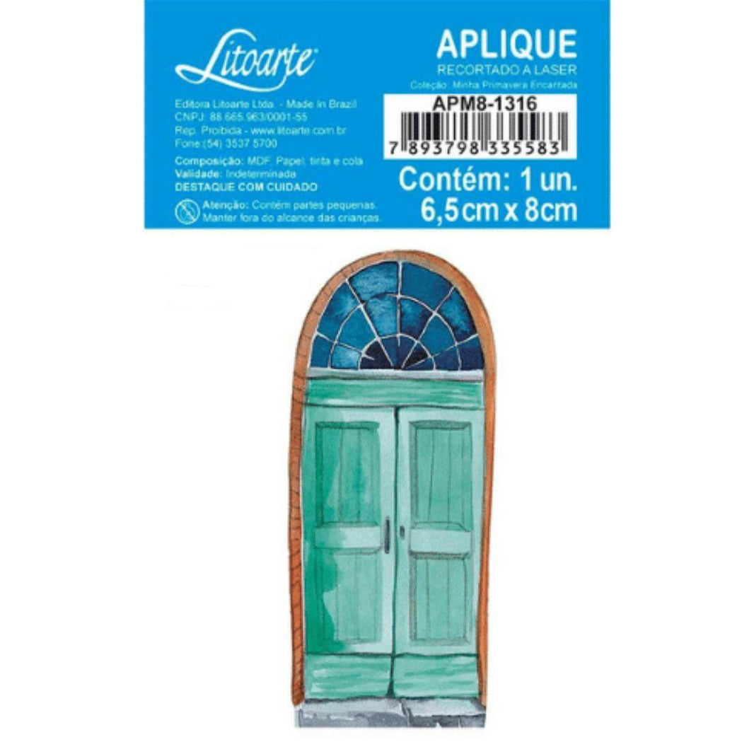 Aplique Litoarte APM8-1316 8cm Minha Primavera Encantada Porta - Palácio da Arte