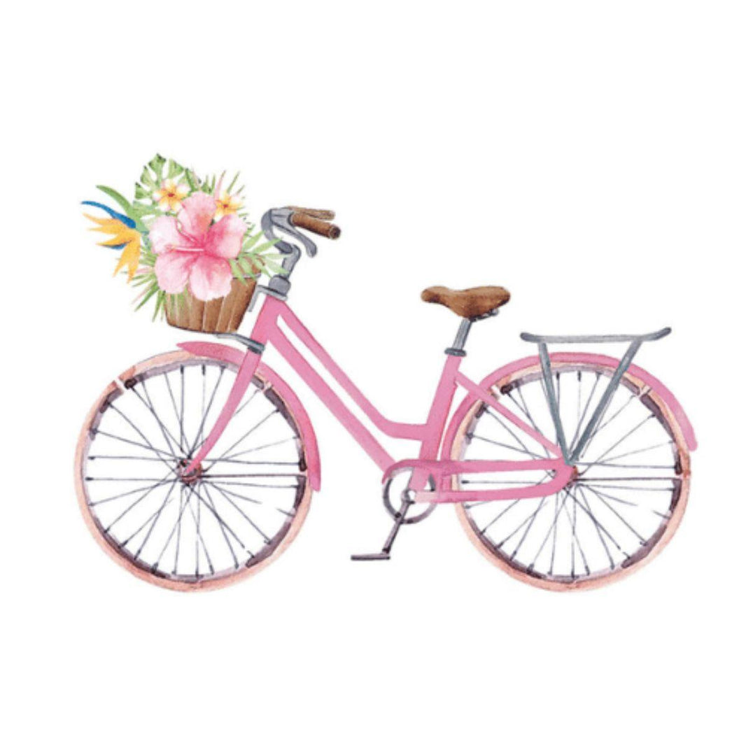 Aplique Litoarte APM8-1317 8cm A Felicidade Mora Aqui Bicicleta - Palácio da Arte