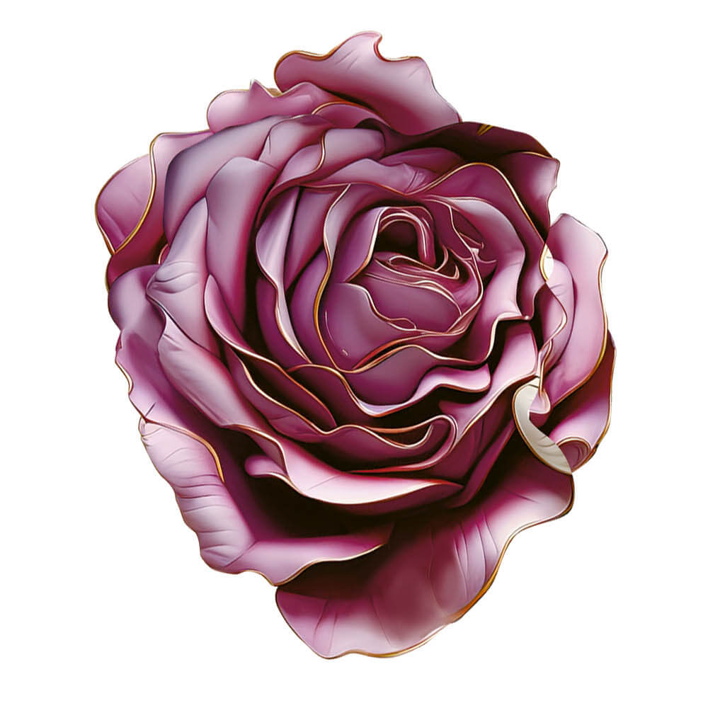 Aplique Litoarte APM8-1424 8cm Flor Rosa Floral 3D - Palácio da Arte