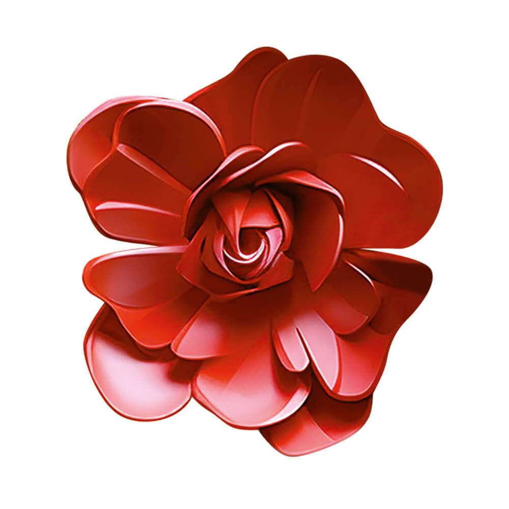 Aplique Litoarte APM8-1438 8cm Rosa Vermelha Floral 3D - Palácio da Arte