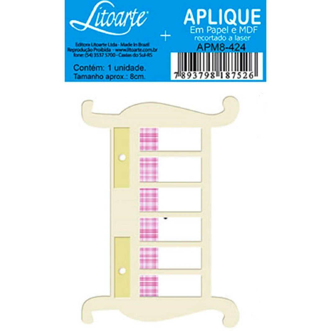 Aplique Litoarte APM8-424 8cm Berço - Palácio da Arte