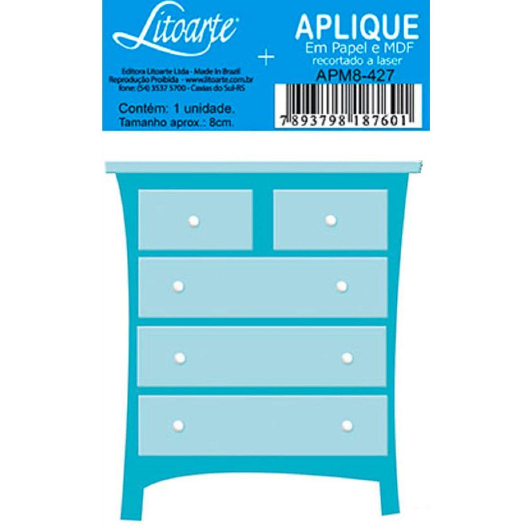 Aplique Litoarte APM8-427 8cm Cômoda - Palácio da Arte