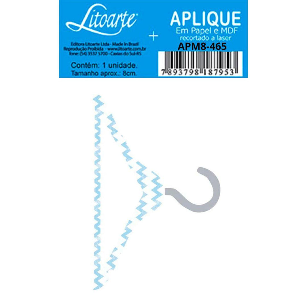 Aplique Litoarte APM8-465 8cm Cabide - Palácio da Arte