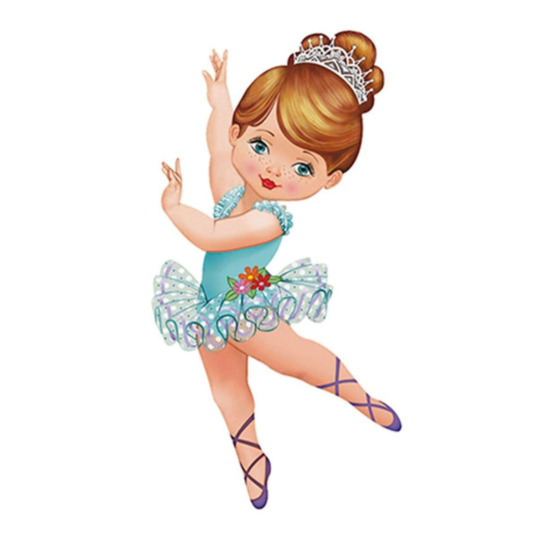 Aplique Litoarte APM8-582 8cm Bailarina de Vestido Azul - Palácio da Arte