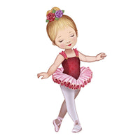 Aplique Litoarte APM8-583 8cm Bailarina de Vestido Vermelho - Palácio da Arte