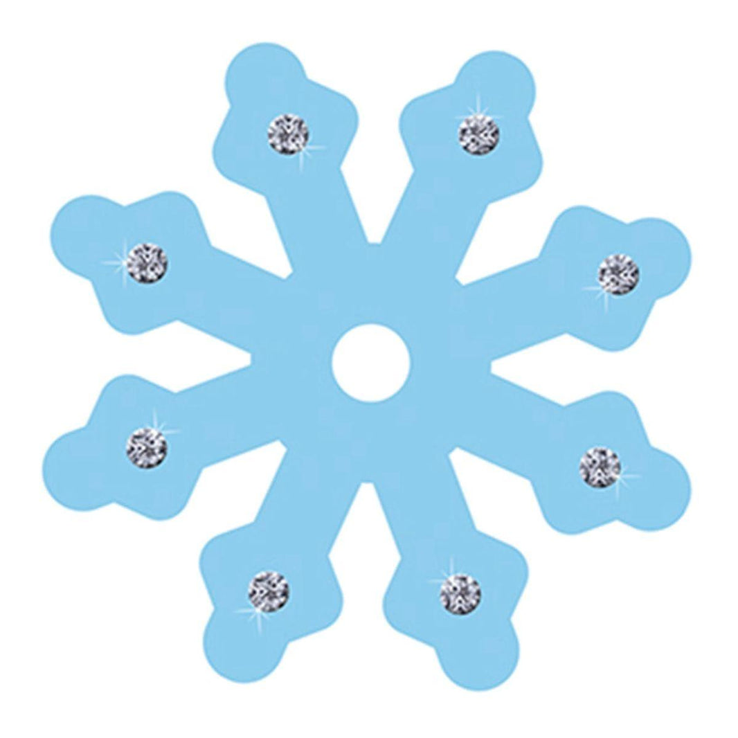 Aplique Litoarte APM8-595 8cm Floco de Neve Azul - Palácio da Arte