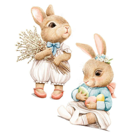 Aplique Litoarte APMP4-010 4cm Coelhinhos 2 peças - Palácio da Arte