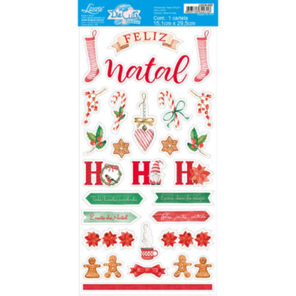 Apliques Die Cuts Litoarte LDCN-009 15x29cm Natal Meu Natal - Palácio da Arte