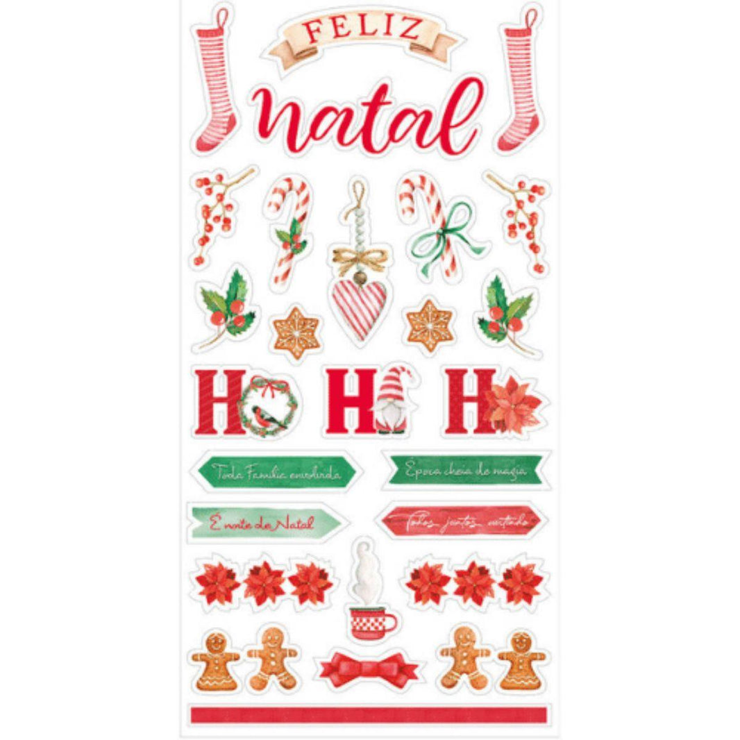 Apliques Die Cuts Litoarte LDCN-009 15x29cm Natal Meu Natal - Palácio da Arte