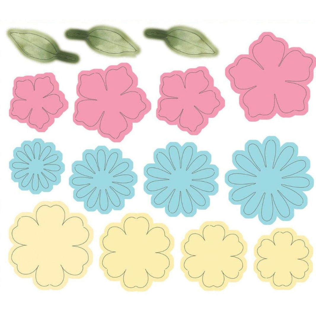 Apliques Scrap Embelezador Litoarte SDE-090 15,1x13,1cm Flores do Campo - Palácio da Arte