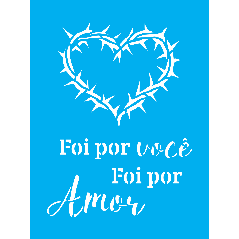Stencil OPA 15x20 3775 Religião Coroa de Cristo