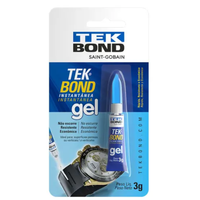 Adesivo Cola Instantânea Gel 3G Bisnaga TekBond Transparente