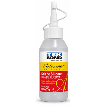 Cola de Silicone Líquida 51G para Artesanato TekBond 60ml