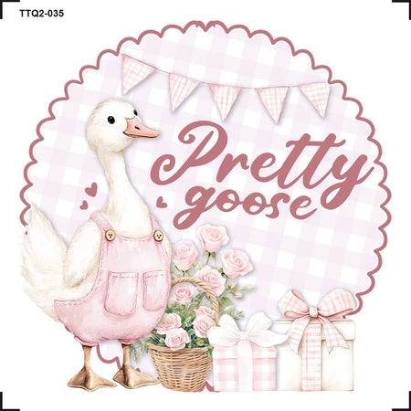 Transfer Têxtil 8x8cm TTQ2-035 Pretty Goose