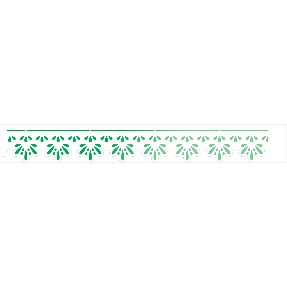 Stencil OPA 4x30 3688 Renda Bordado Folhinhas