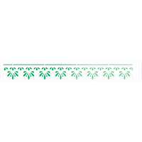 Stencil OPA 4x30 3688 Renda Bordado Folhinhas