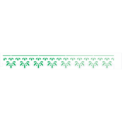 Stencil OPA 4x30 3688 Renda Bordado Folhinhas