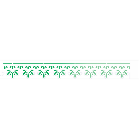 Stencil OPA 4x30 3688 Renda Bordado Folhinhas