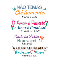 Stencil OPA 20x25 3748 Religião Frases Não temas