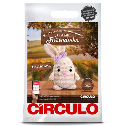 Kit Amigurumi Fazendinha Círculo Cor 01 Coelhinha