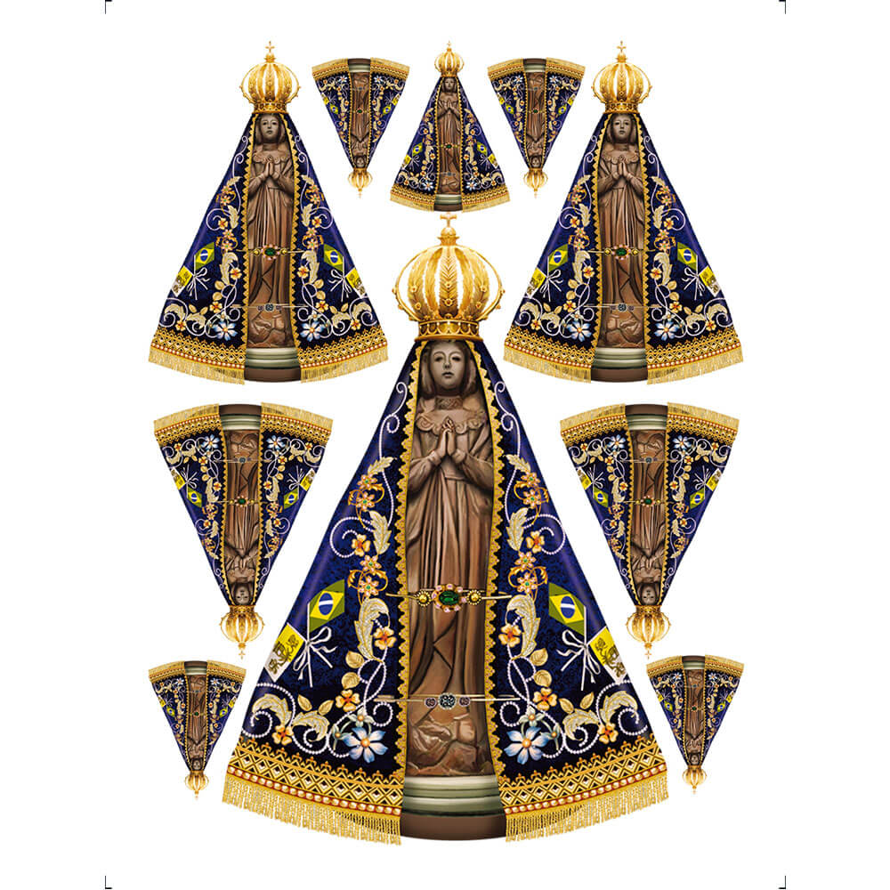Transfer de Imagem Litoarte 9,8x7,5cm TI-031 Nossa Senhora Aparecida