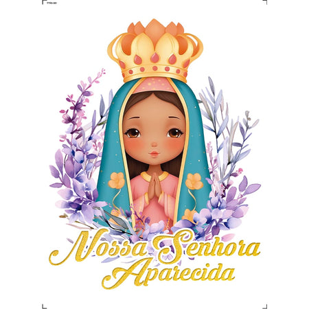 Transfer Têxtil 20x27,5cm TTR6-081 Nossa Senhora Aparecida