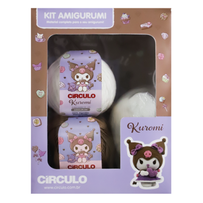 Kit Amigurumi Hello Kitty and Friends Círculo Cor 07 Kuromi