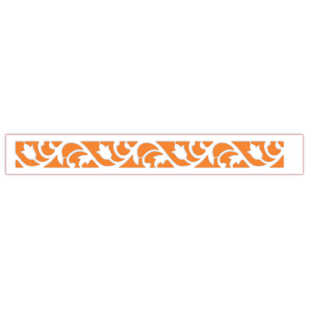 Stencil OPA 4x30 3815 Arabesco Tulipas
