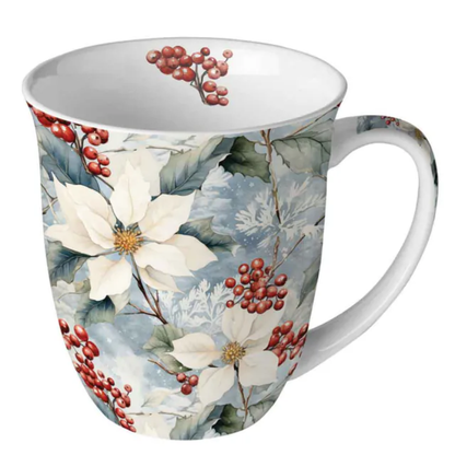 Guardanapo de Papel Decoupage 33x33 Natal Winter Poinsettia 33321015