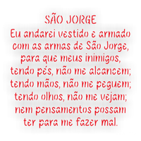 Stencil OPA 14x14 3735 Religião Oração São Jorge