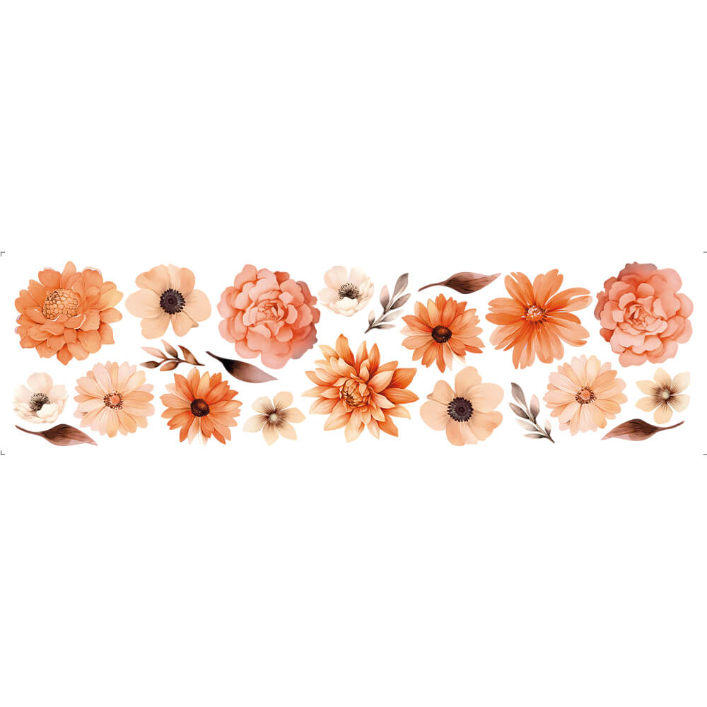 Transfer Têxtil Litoarte 24x7 TTB4L-011 Lili Negrão Mix Flores Bege