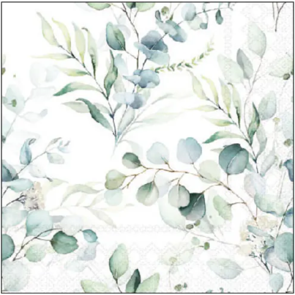 Guardanapo de Papel Decoupage 25x25 Eucalyptus all over 12517165