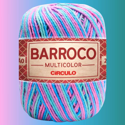 Barbante Barroco Círculo Multicolor 4/6 200g com 226m - Palácio da Arte