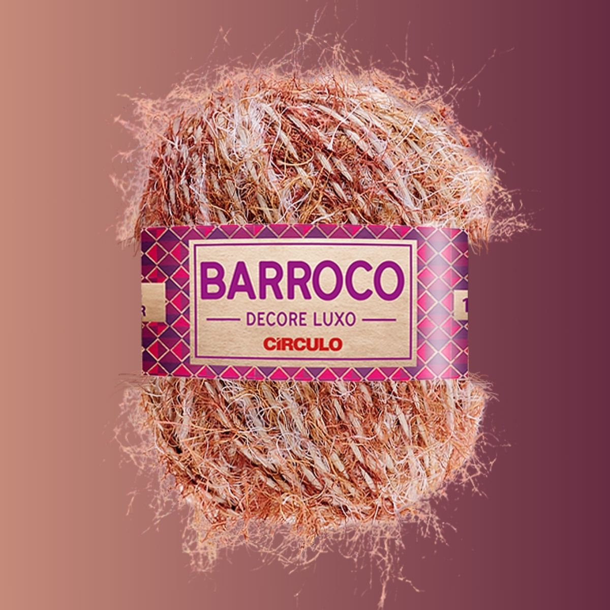 Barbante Barroco Decore Luxo Círculo 180m e 250g Multicolors - Palácio da Arte