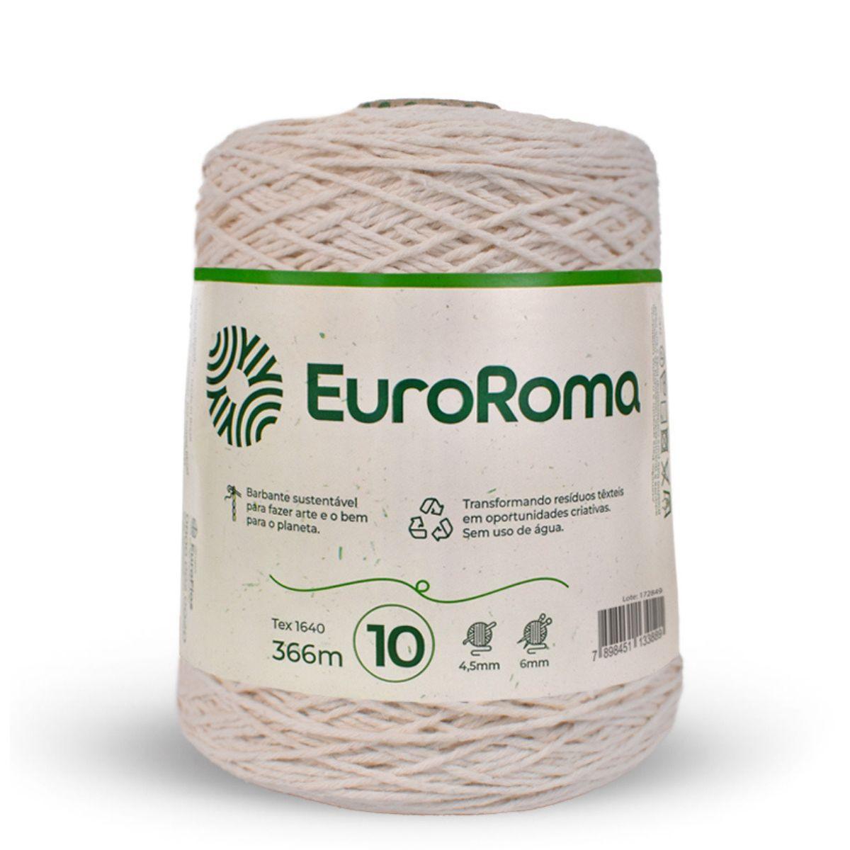 Barbante Euroroma 10 Cru 600g 4/10 com 366m - Palácio da Arte