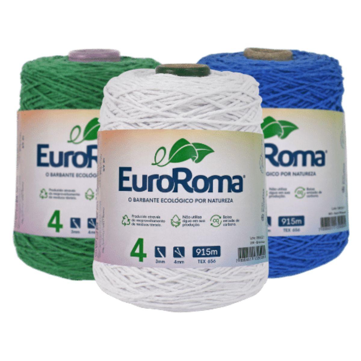 Barbante Euroroma 4 Colorido 600g 4/4 com 915m - Palácio da Arte