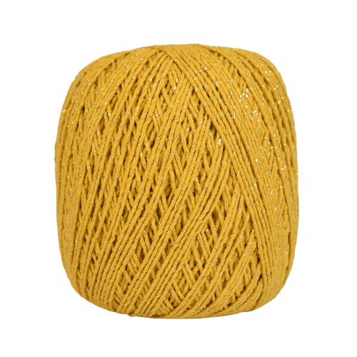 Barbante Euroroma 6 Brilho Dourado 400g 4/6 com 406m - Palácio da Arte