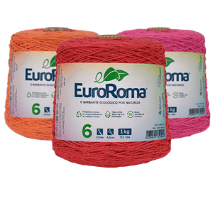 Barbante Euroroma 6 Colorido 1Kg 4/6 com 1016 metros - Palácio da Arte