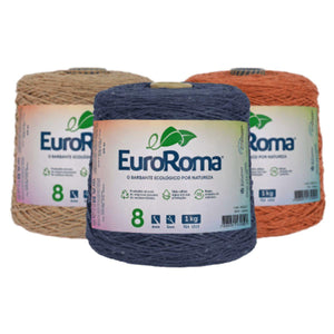 Barbante Euroroma 8 Colorido 1Kg 4/8 com 762 metros - Palácio da Arte