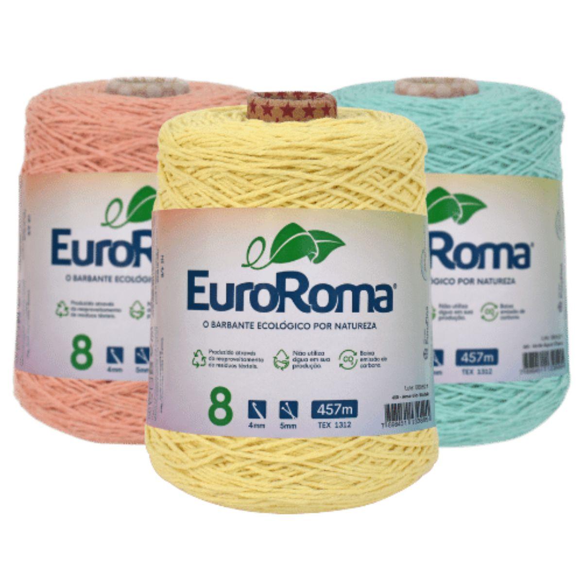 Barbante Euroroma 8 Colorido 600g 4/8 com 457m - Palácio da Arte