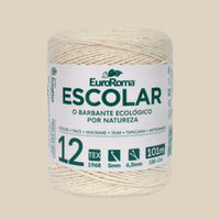 Barbante Euroroma Escolar 12 Cru 200g 4/12 com 101m - Palácio da Arte
