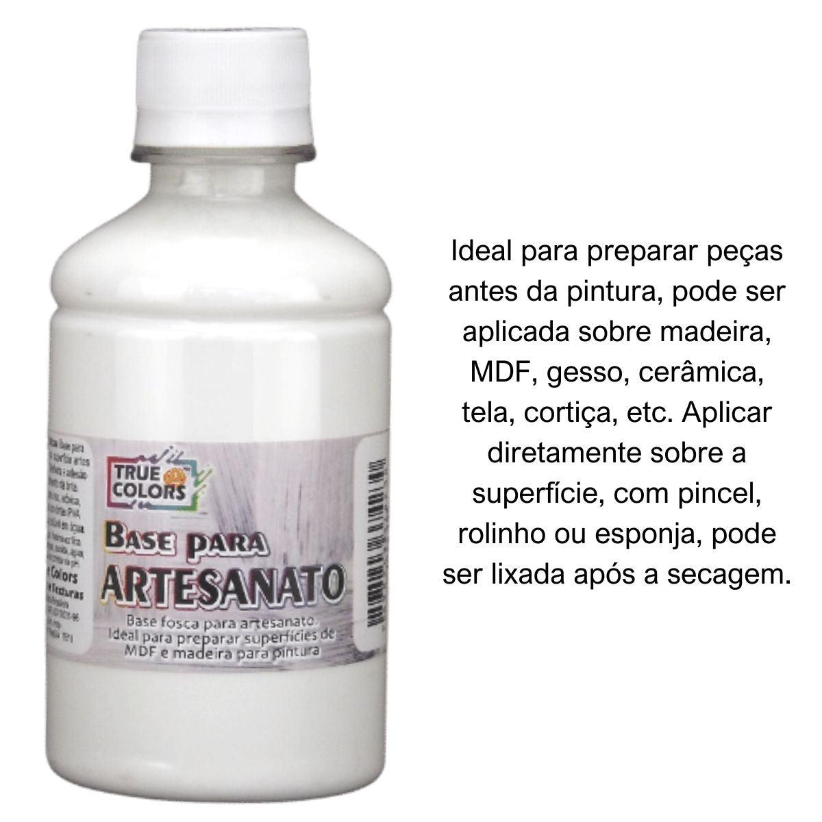 Base Acrilica para Artesanato 250ml True Colors - Palácio da Arte