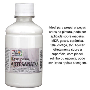 Base Acrilica para Artesanato 250ml True Colors - Palácio da Arte