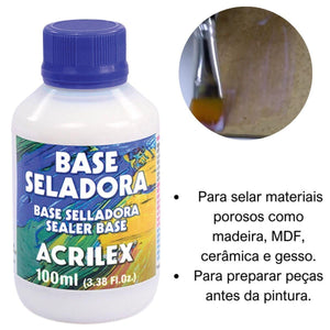 Base Seladora Acrilex 100ml Fundo Preparador - Palácio da Arte