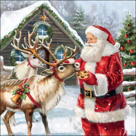Guardanapo de Papel Decoupage 33x33 Natal Give a Treat 33321145
