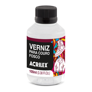 Verniz para Couro Fosco Acrilex 100ml Shake Paint