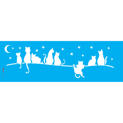 Stencil OPA 10x30 3787 Pet Gatinhos no Muro