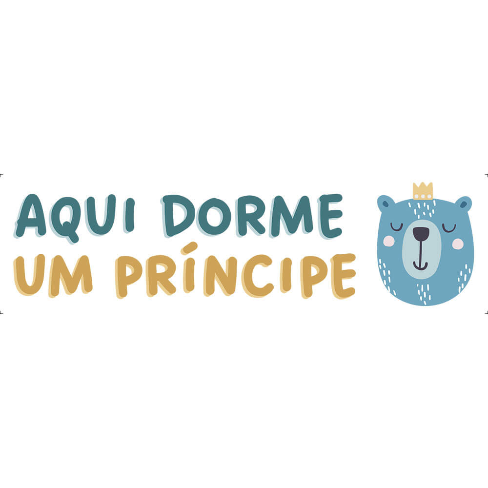 Transfer Têxtil Litoarte 24x7 TTB4-034 Aqui Dorme um Principe