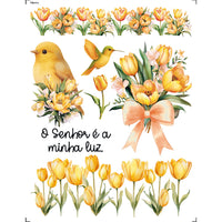 Transfer Litoarte 15x19,5cm TIM-014 O Senho é a Minha Luz