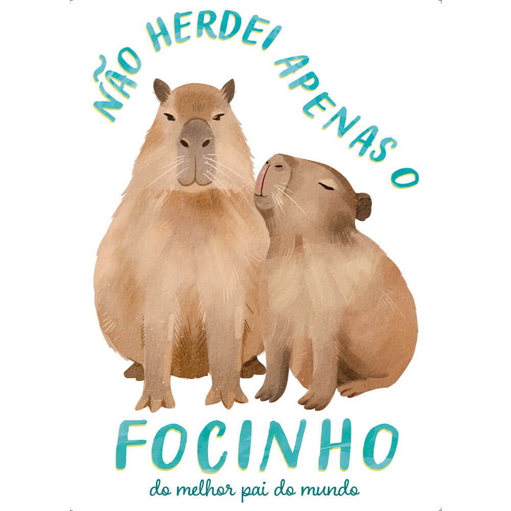 Transfer Têxtil Litoarte 20x27,5cm TTR6-021 Pai Capivara